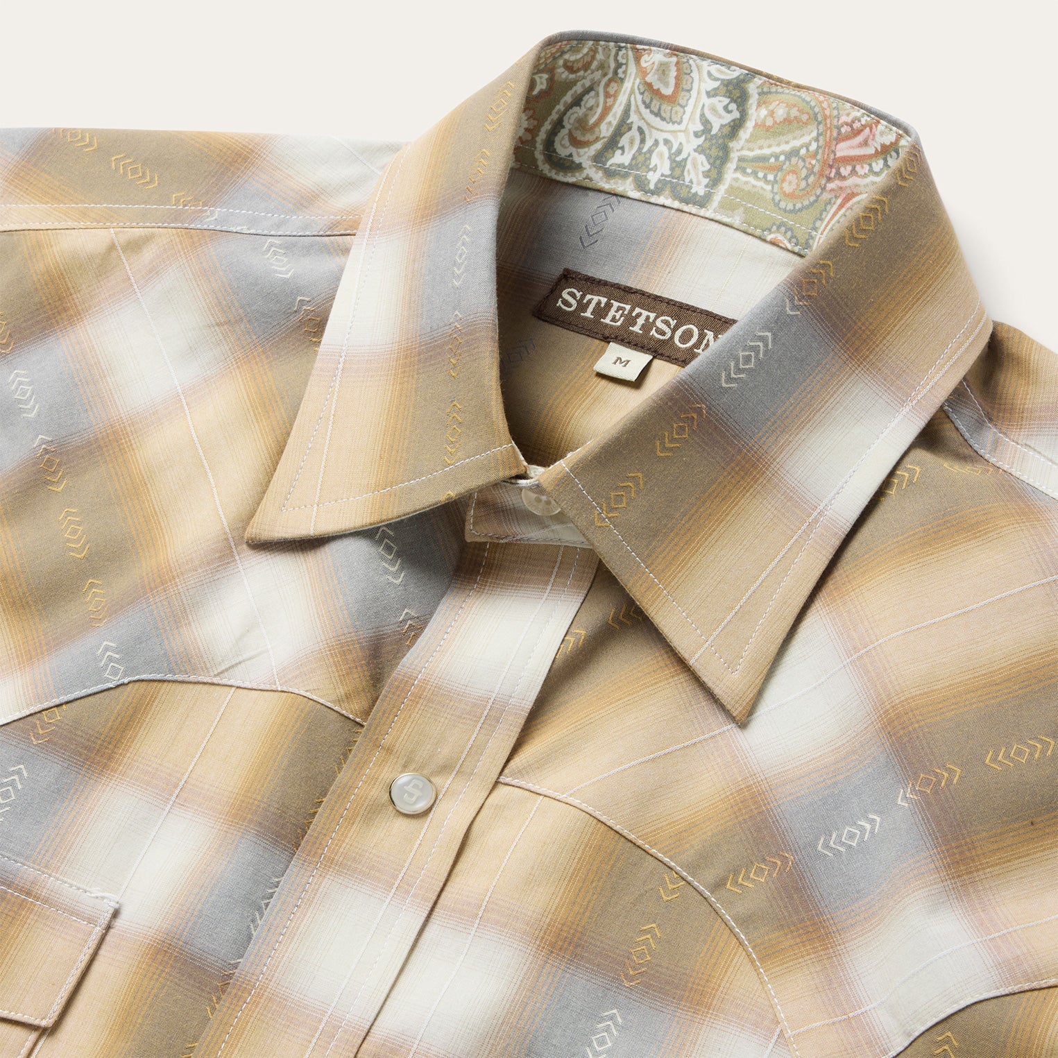 Gold Dust Plaid Short Sleeve Shirt - Image 5