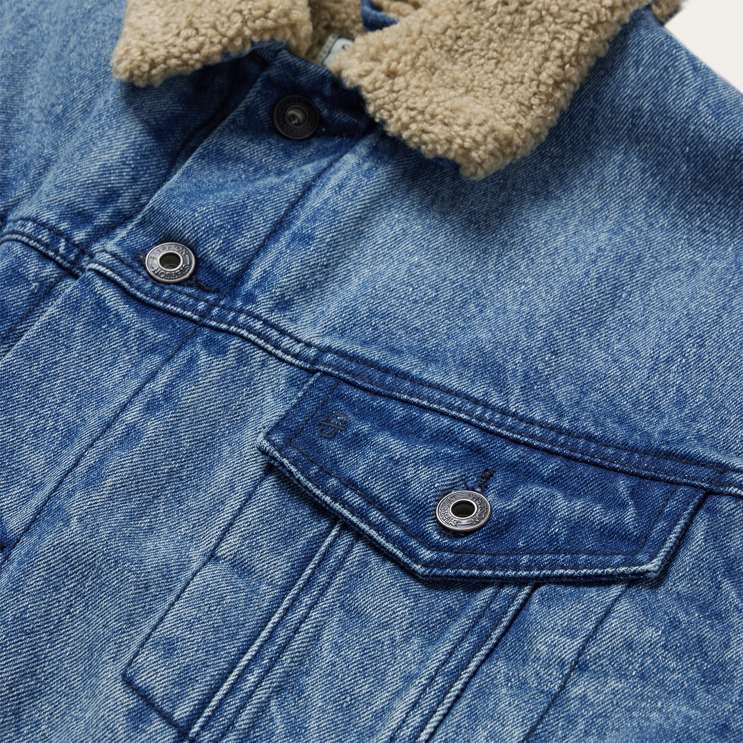 Denim Sherpa Jacket - Image 8