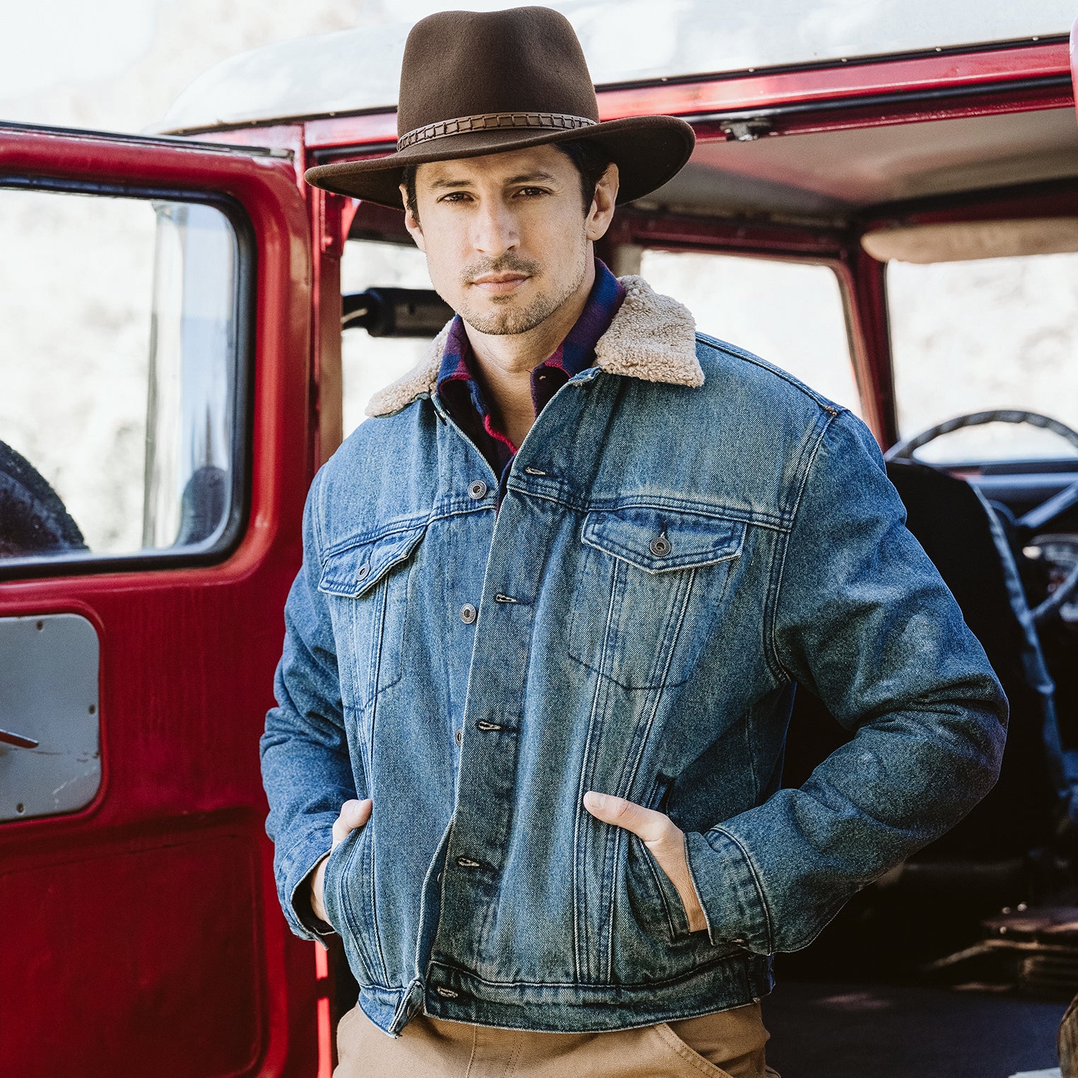 Denim Sherpa Jacket - Image 5