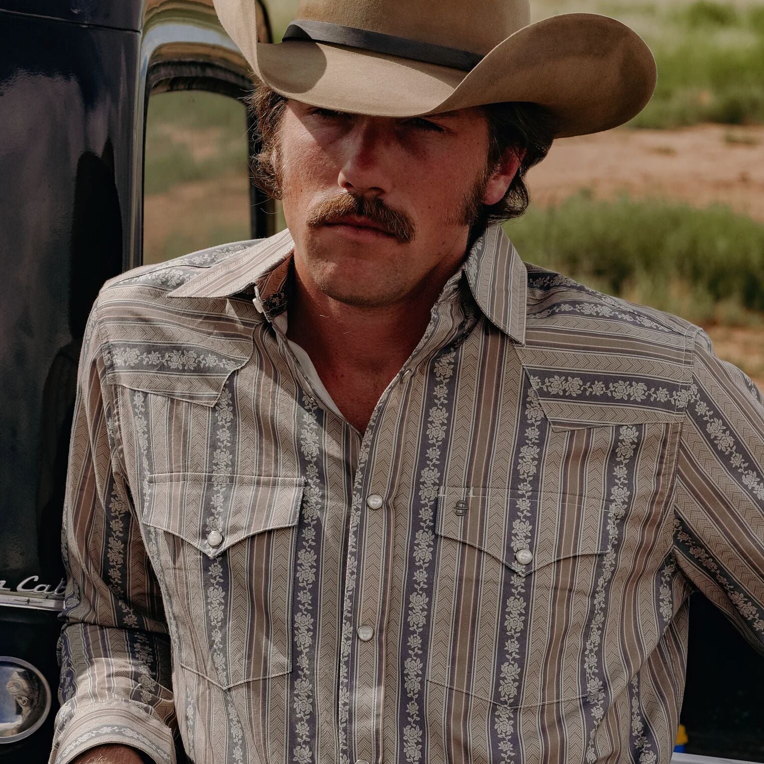 Chevron Stripe Western Shirt - Image 4