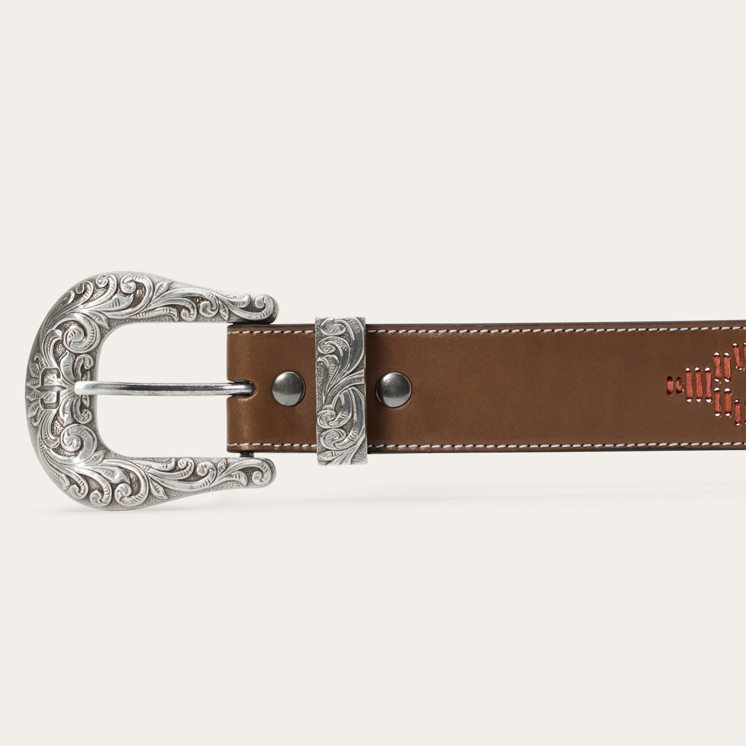 Tommy Bahama x Stetson Embroidered Leather Belt - Image 3