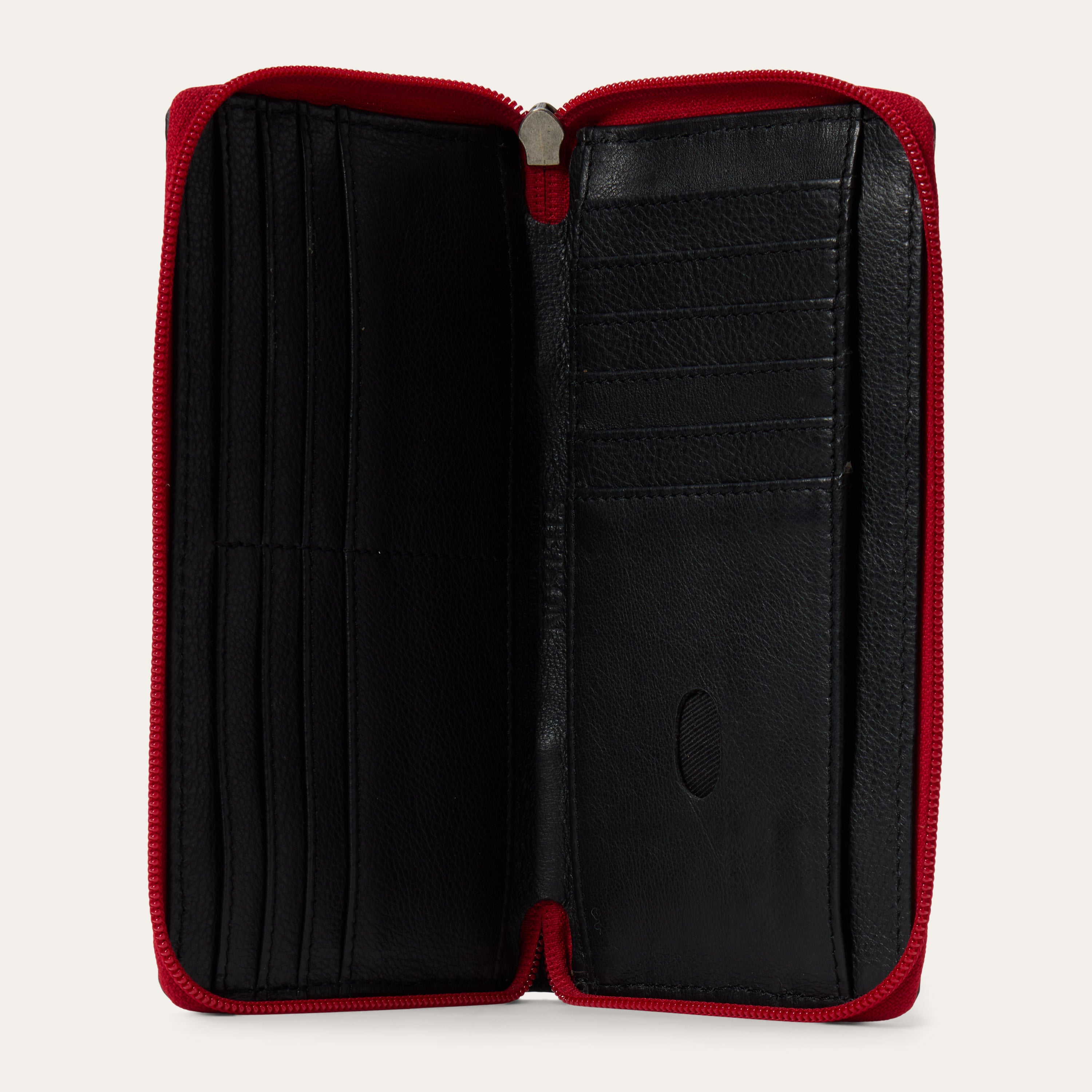 Tooled Croco Embossed Zip Wallet - Image 3