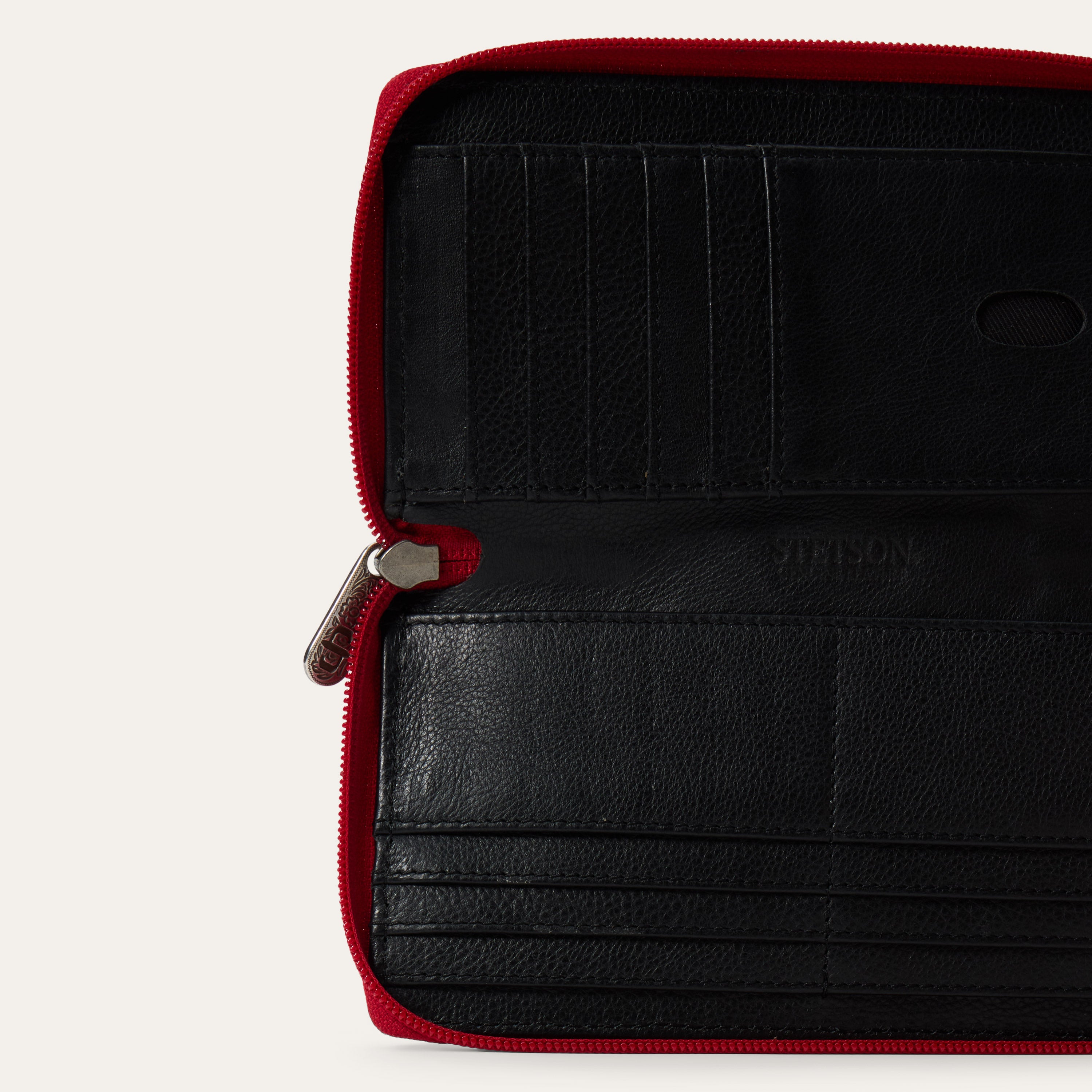 Tooled Croco Embossed Zip Wallet - Image 6