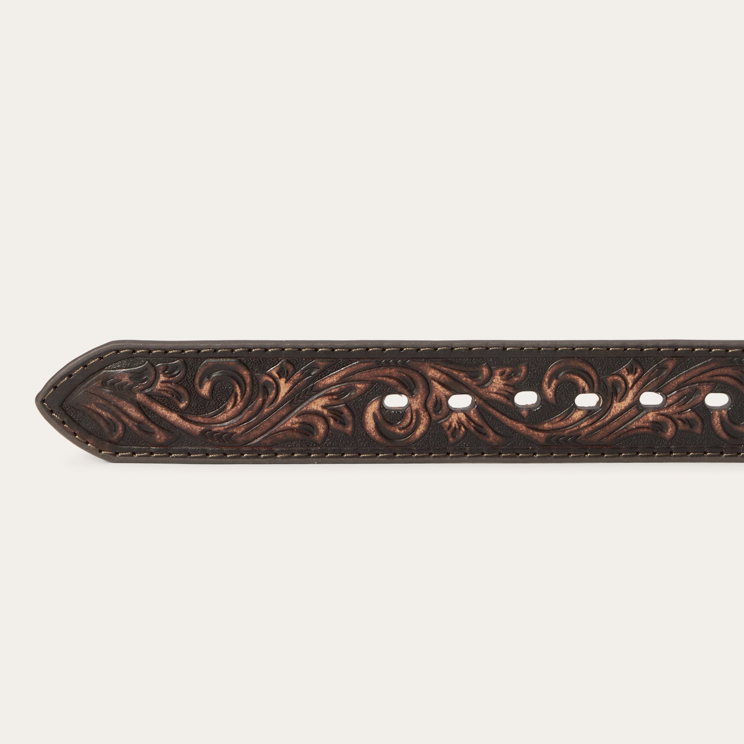 Embroidered Tooled Tab Belt - Image 8