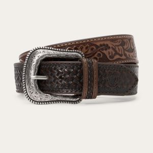 Tommy Bahama x Stetson Tooled Leather Belt