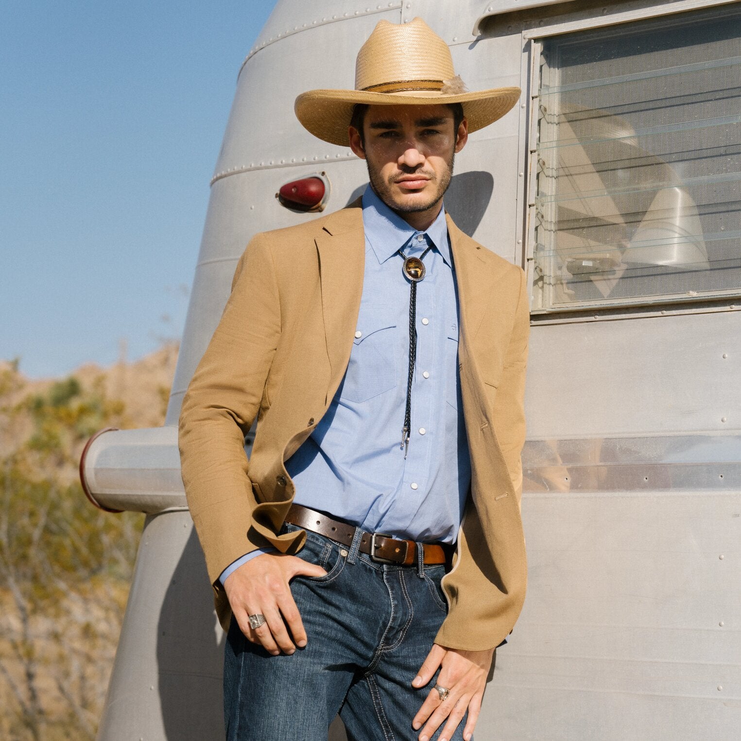 Blue End On End Solid Shirt - Image 2