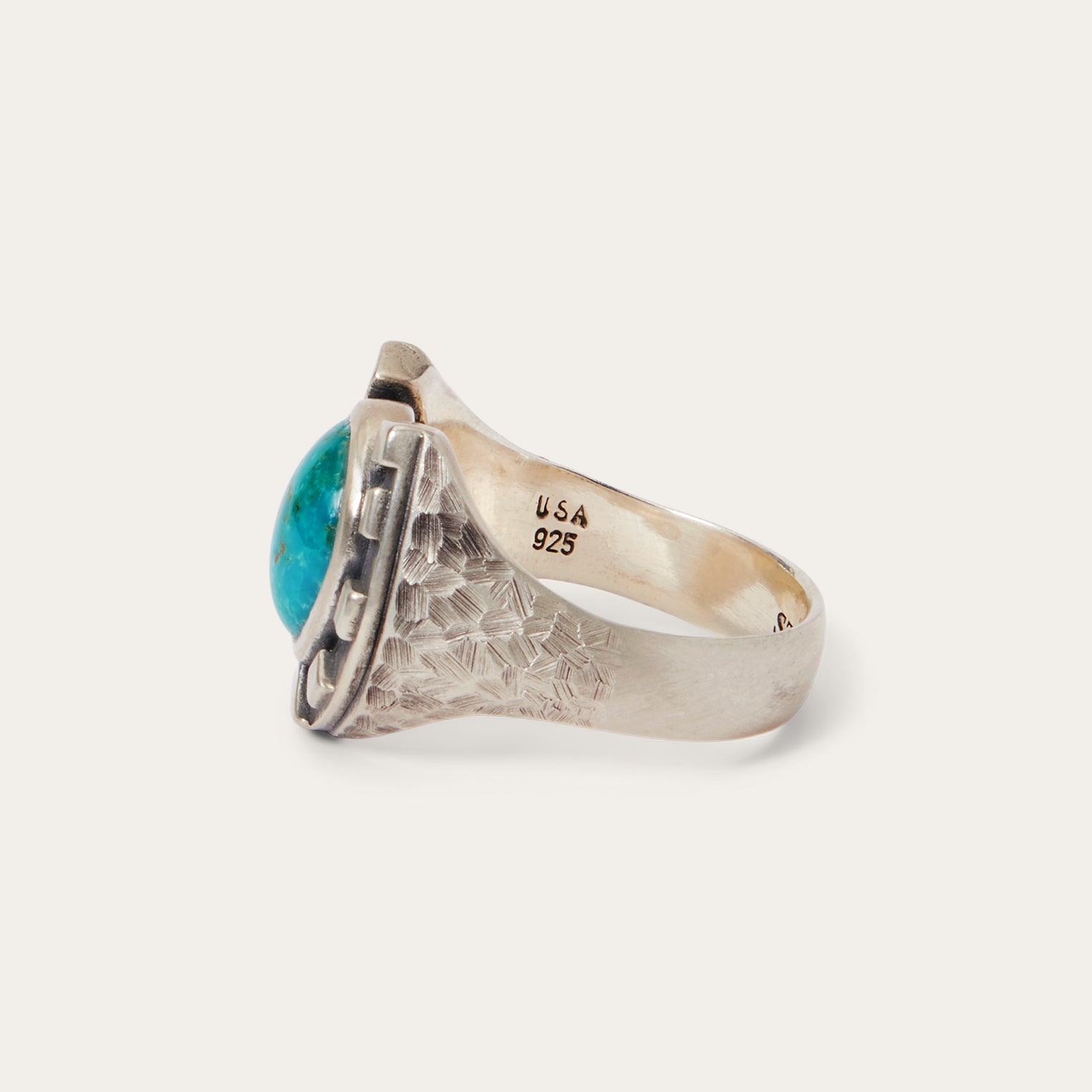 Horseshoe Ring with Turquoise - Image 7
