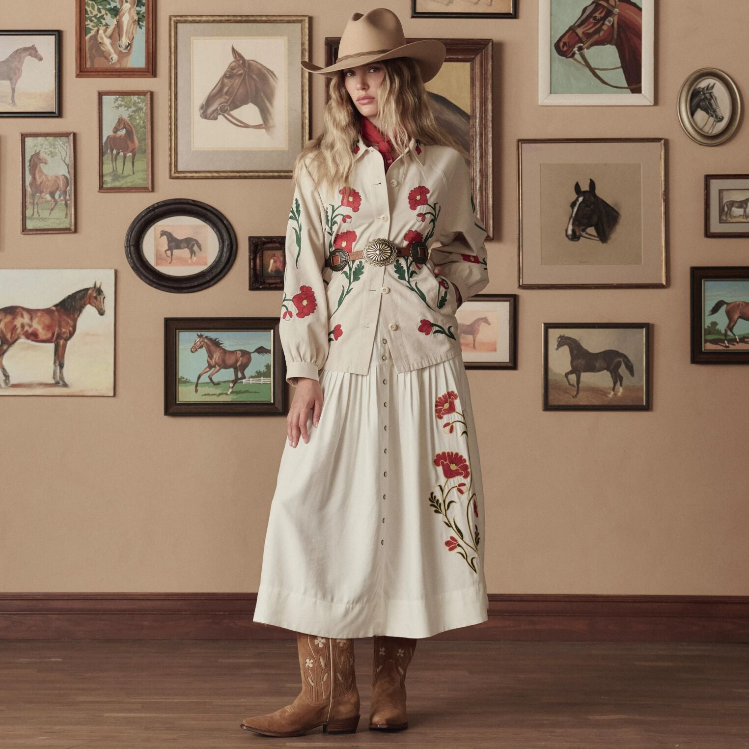 Stetson & THE GREAT. The Western Embroidered Commodore Jacket - Image 2