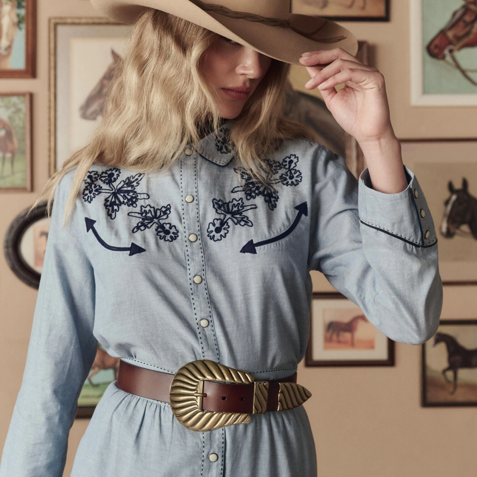 Stetson & THE GREAT. Big Buckle Belt - Image 3