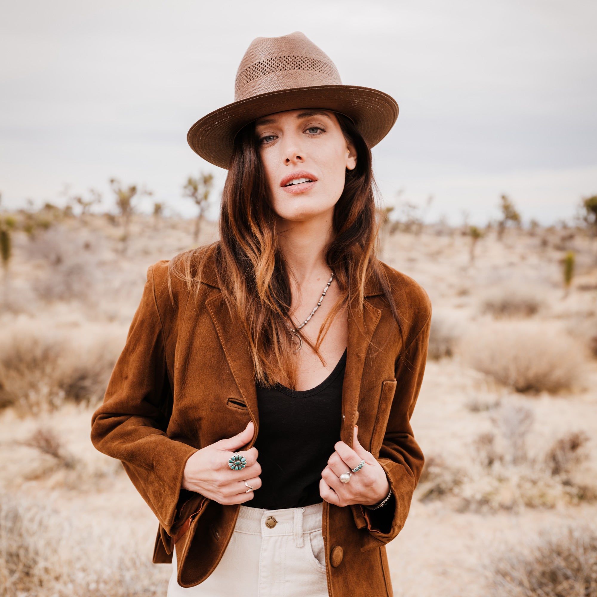 Open Road Vented Straw Cowboy Hat - Image 4