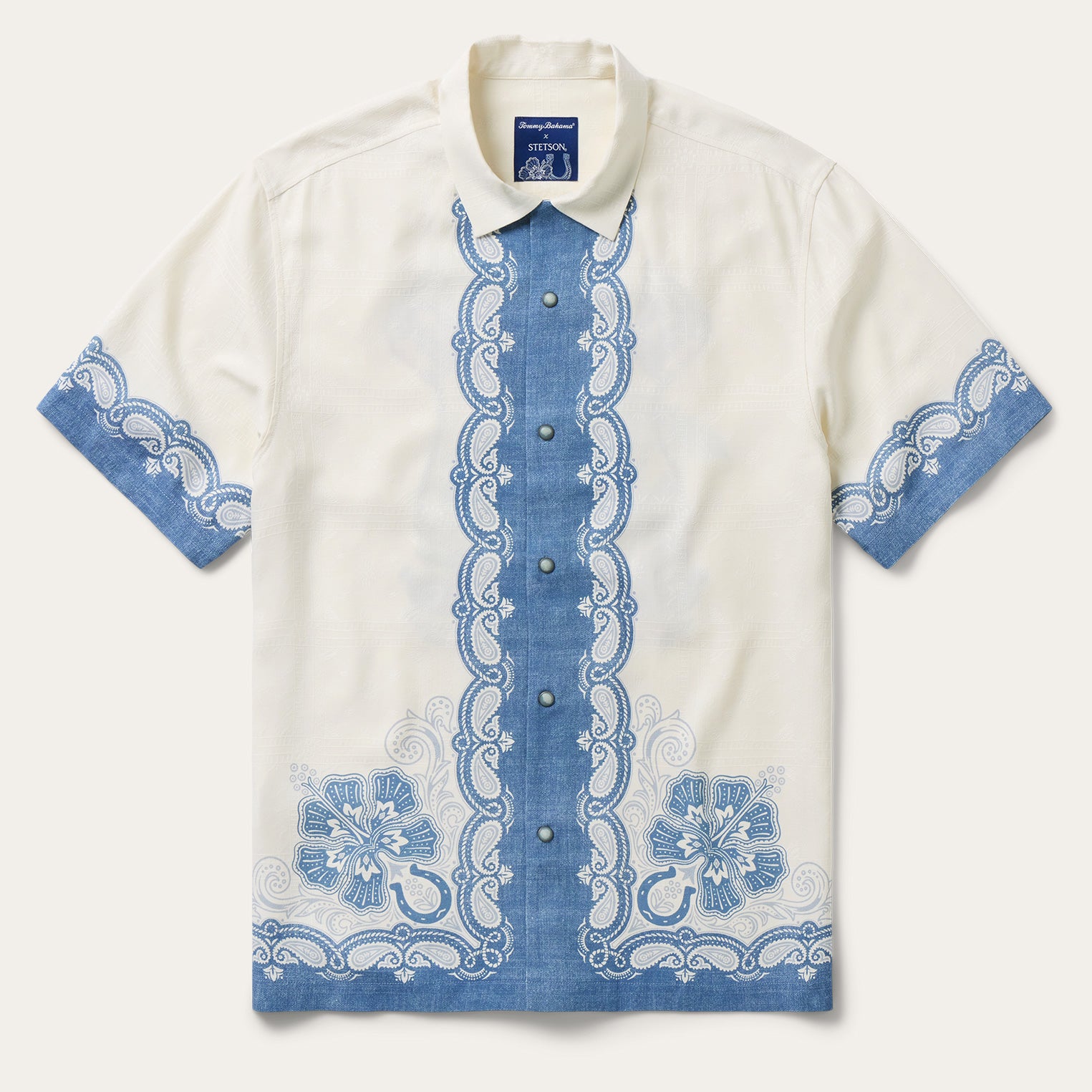 Tommy Bahama x Stetson Life of the Rodeo Silk Camp Shirt - Image 2