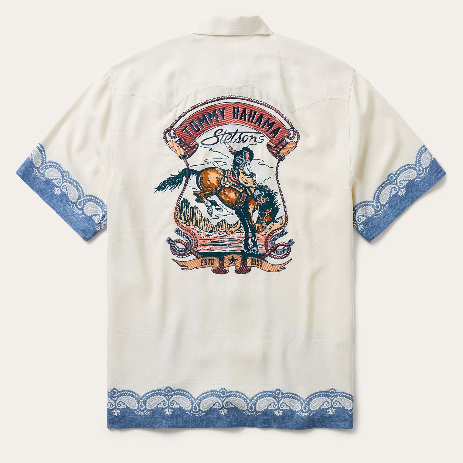 Tommy Bahama x Stetson Life of the Rodeo Silk Camp Shirt