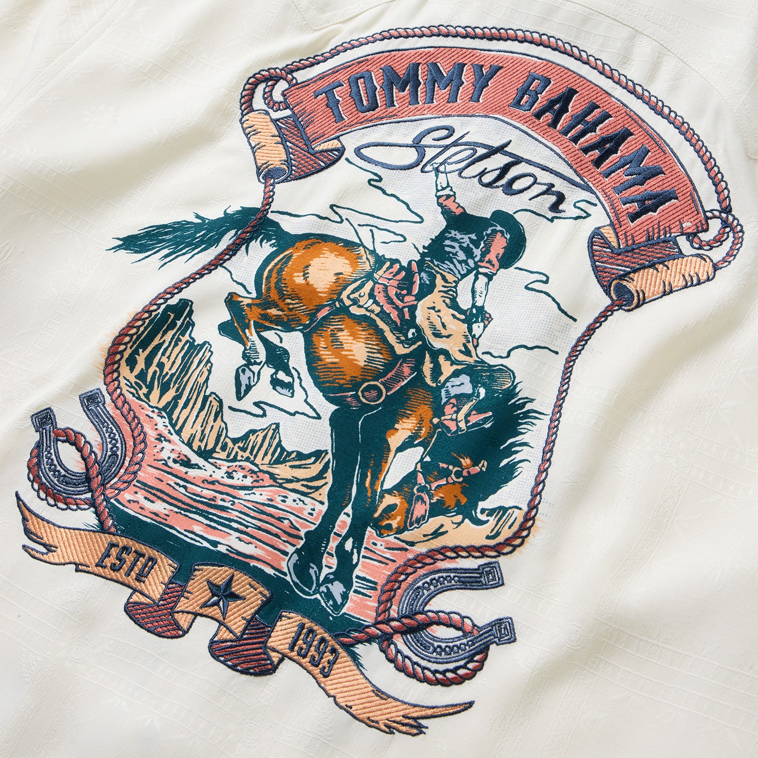 Tommy Bahama x Stetson Life of the Rodeo Silk Camp Shirt - Image 7