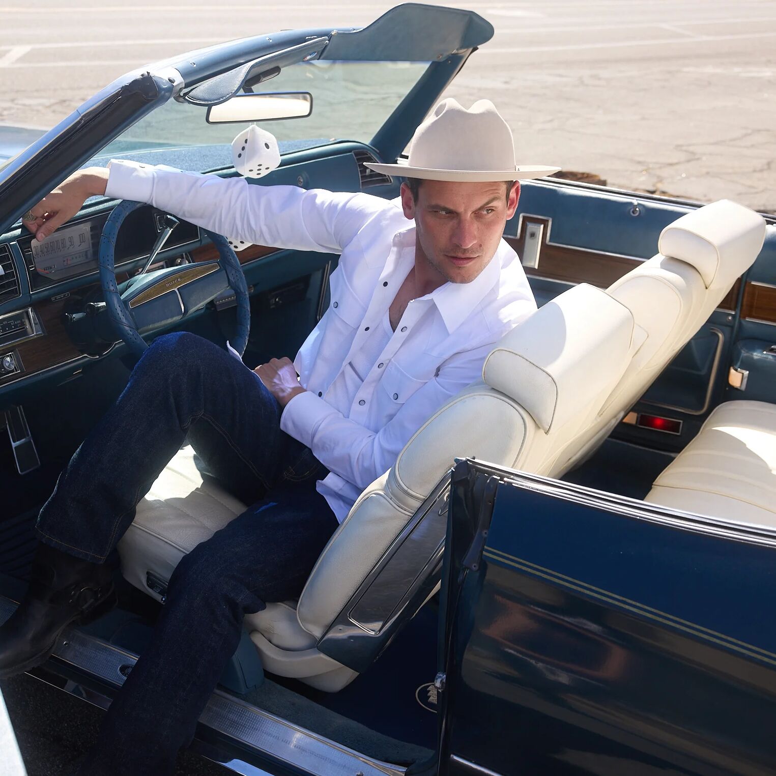 White Oxford Western Shirt - Image 5