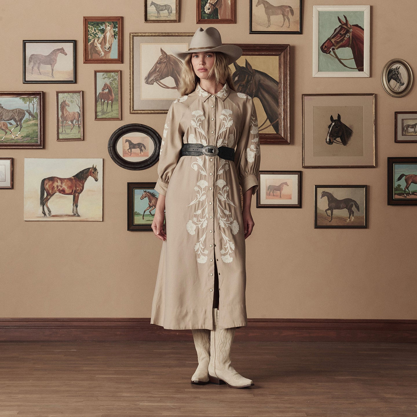 Stetson & THE GREAT. Tooled Waist Belt - Image 3