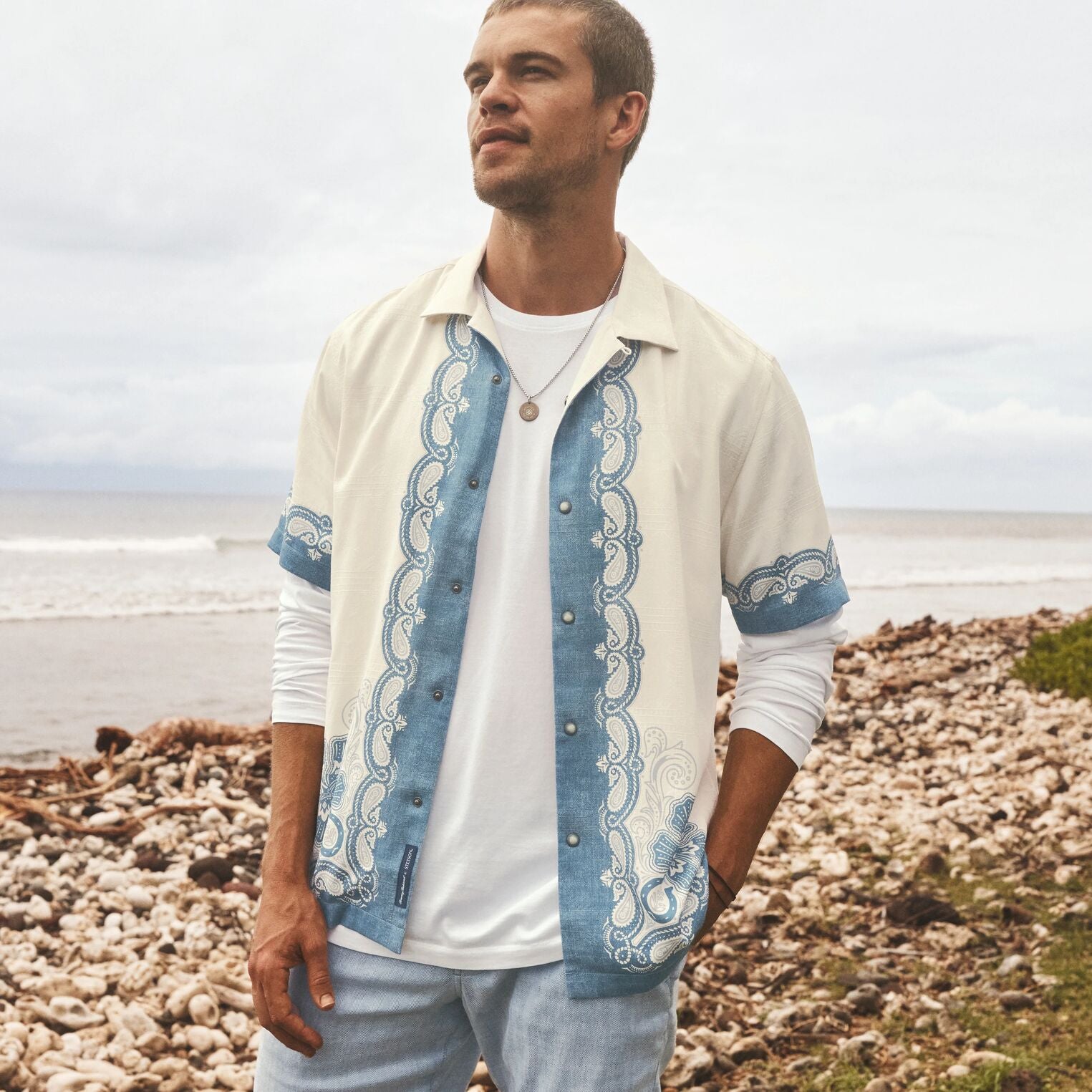 Tommy Bahama x Stetson Life of the Rodeo Silk Camp Shirt - Image 3