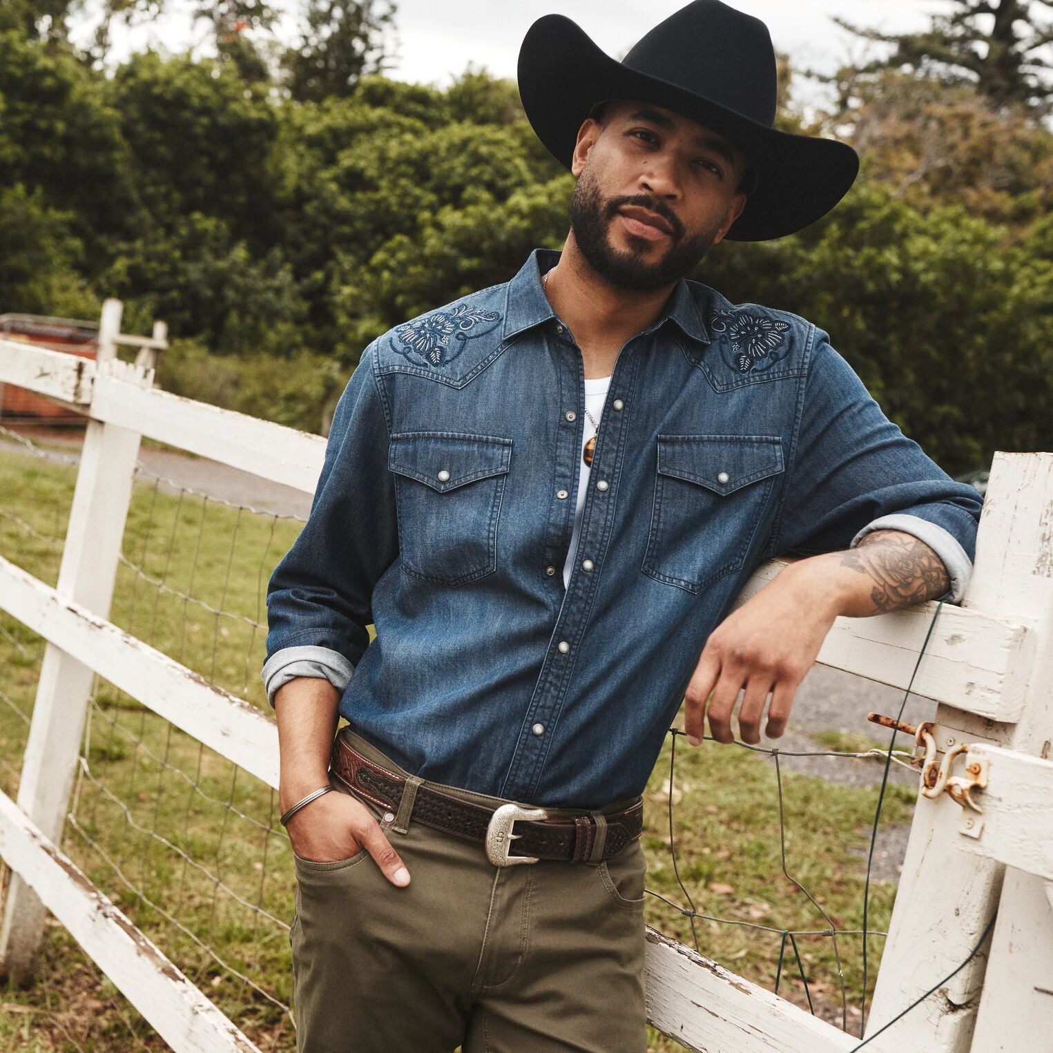 Tommy Bahama x Stetson Calypso Cowboy Long-Sleeve Shirt - Image 2