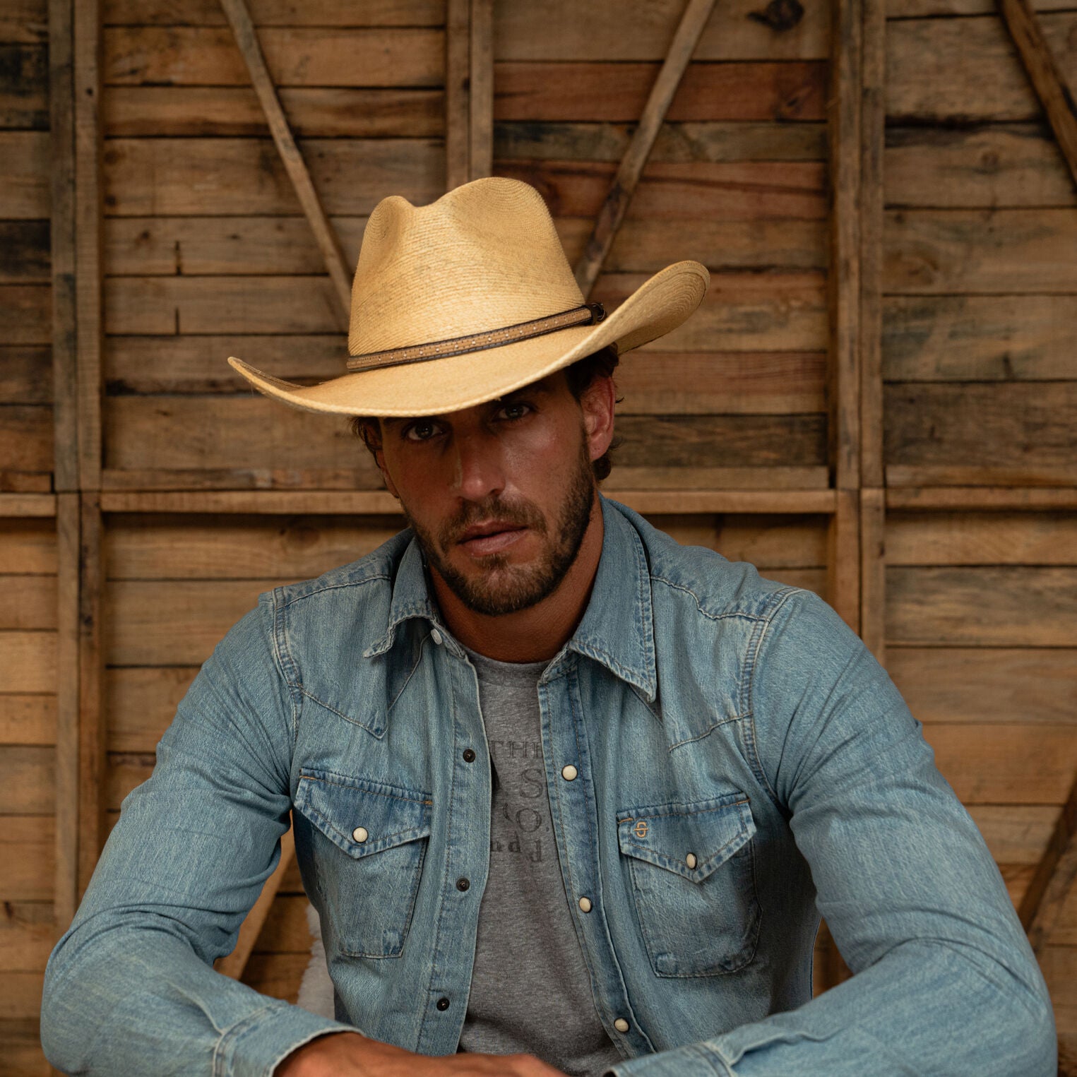 Long-Sleeved Denim Shirt - Image 5