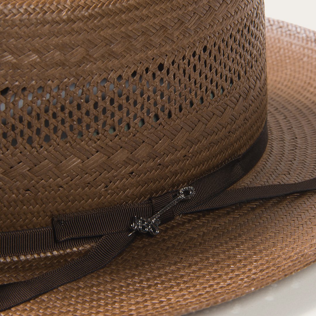 Open Road Vented Straw Cowboy Hat - Image 9